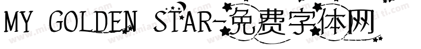 MY GOLDEN STAR字体转换